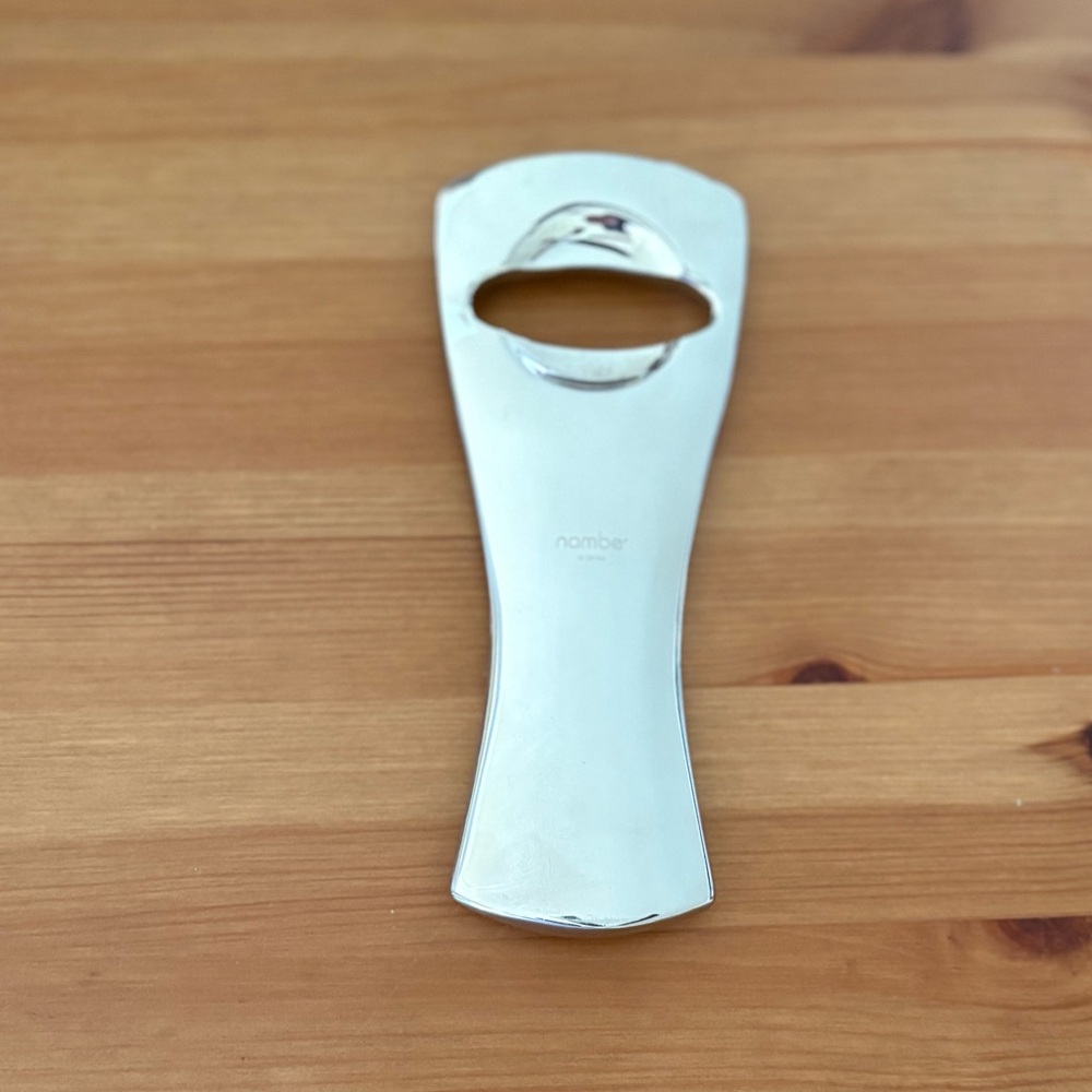 Nambe Titan Bottle Opener Sliver Alloy Metal Minimalist Retired - Picture 5 of 9